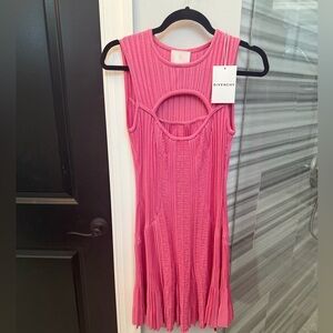 GIVENCHY Cutout Logo Mini Dress
